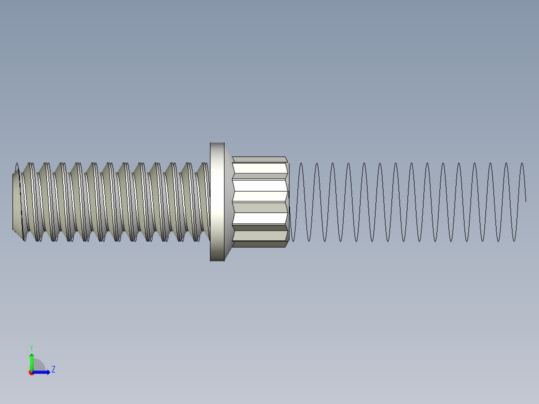 1-4in-20 5-8long 12-point screws.x_t左视图
