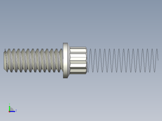 1-4in-20 5-8long 12-point screws.x_t左视缩略图