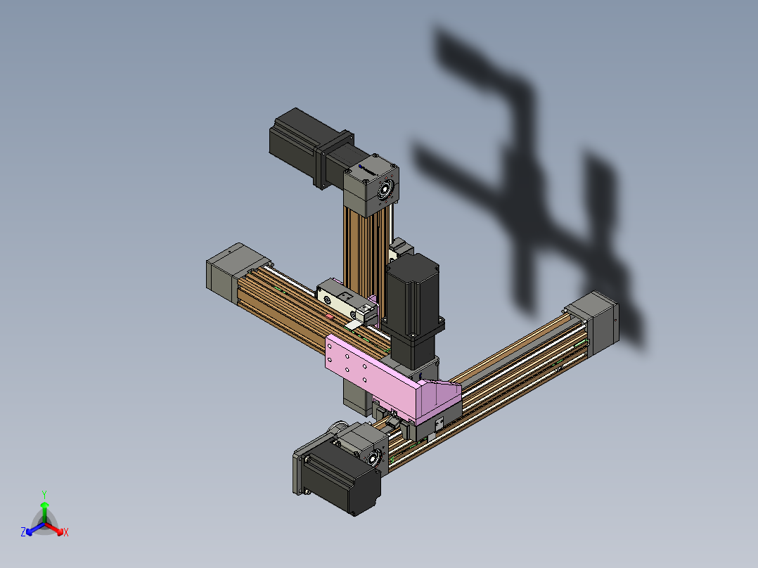 威洛博一般环境皮带-EB4悬臂三轴主视图