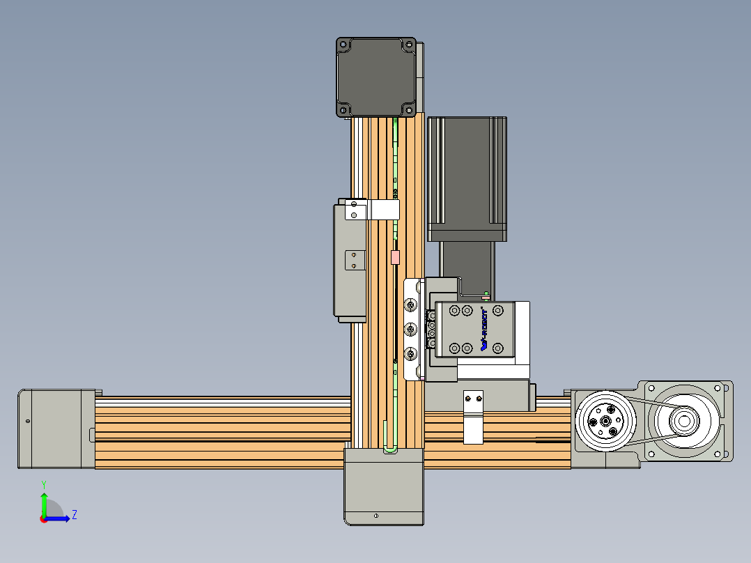 威洛博一般环境皮带-EB4悬臂三轴左视图