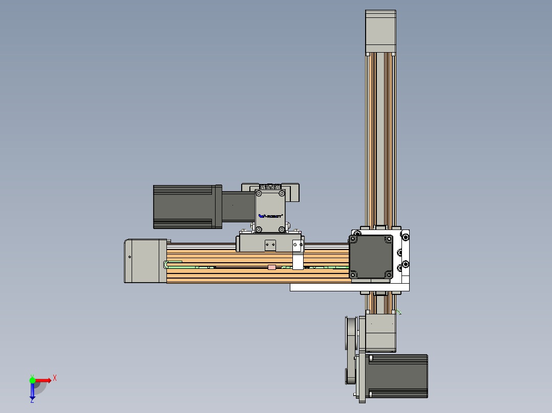 威洛博一般环境皮带-EB4悬臂三轴俯视图