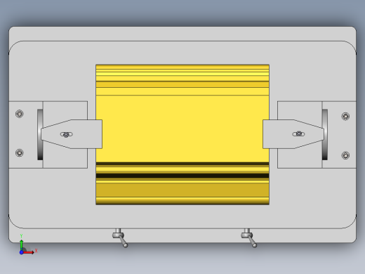 镗削4110发动机机体主轴半圆孔镗床夹具设计【三维SolidWorks】前视缩略图