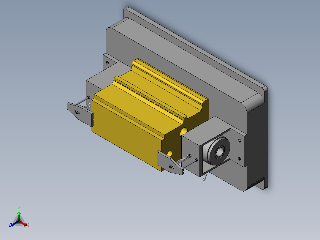 镗削4110发动机机体主轴半圆孔镗床夹具设计【三维SolidWorks】正等轴测图