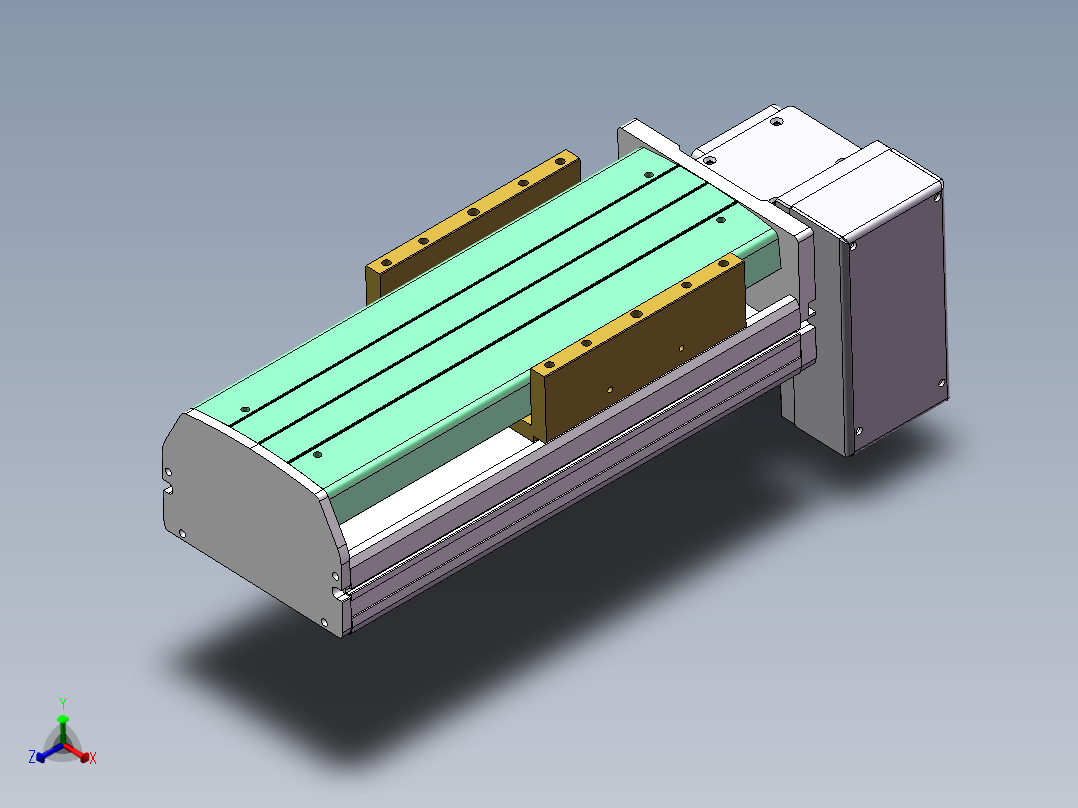 MTB同步带半封闭MTB14M-LD-200W主视图