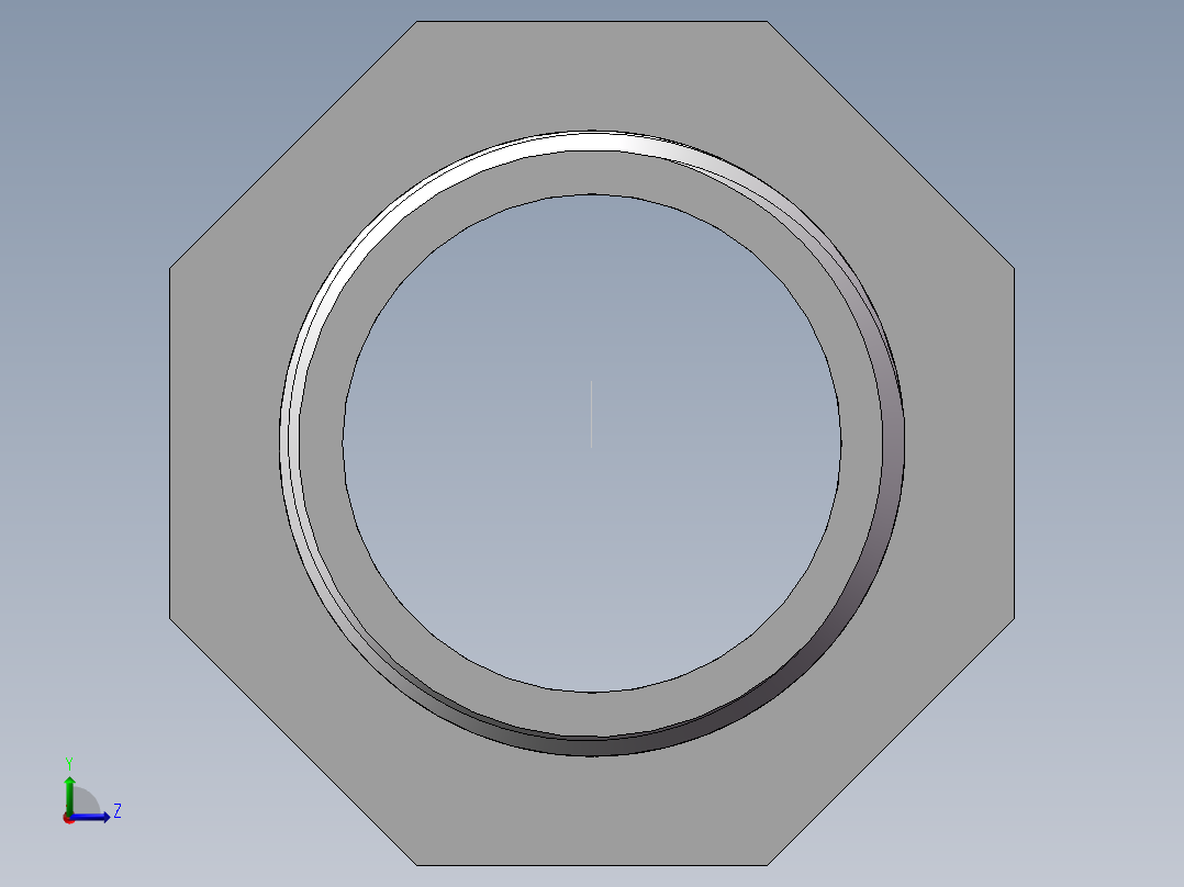 对丝-六角异径 DN32-DN25左视图