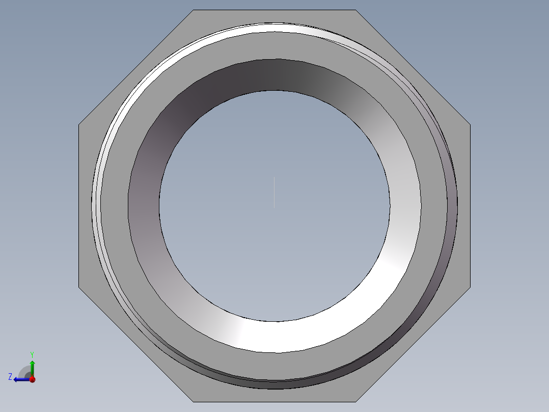 对丝-六角异径 DN32-DN25右视图
