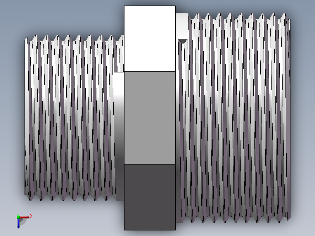 对丝-六角异径 DN32-DN25俯视图