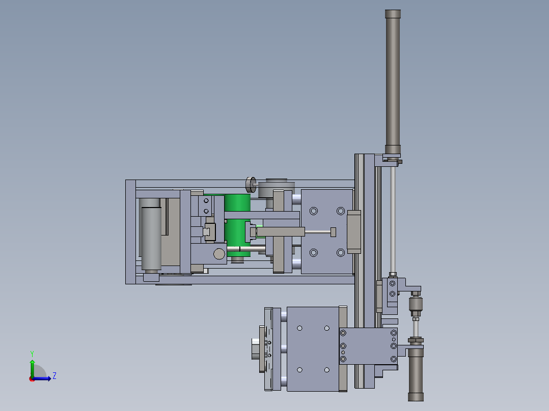 薄膜冲切机左视图