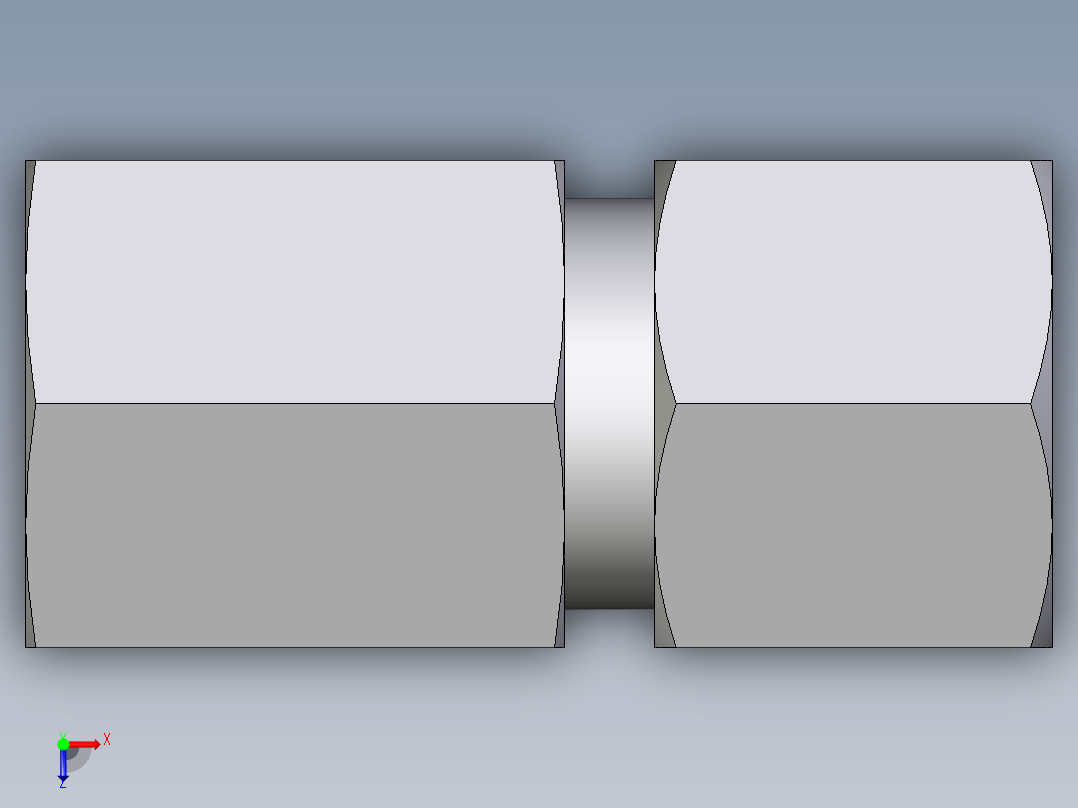 卡套式工业通用硬管接头EO_Swivel_connector_GAI10ZLM71俯视图