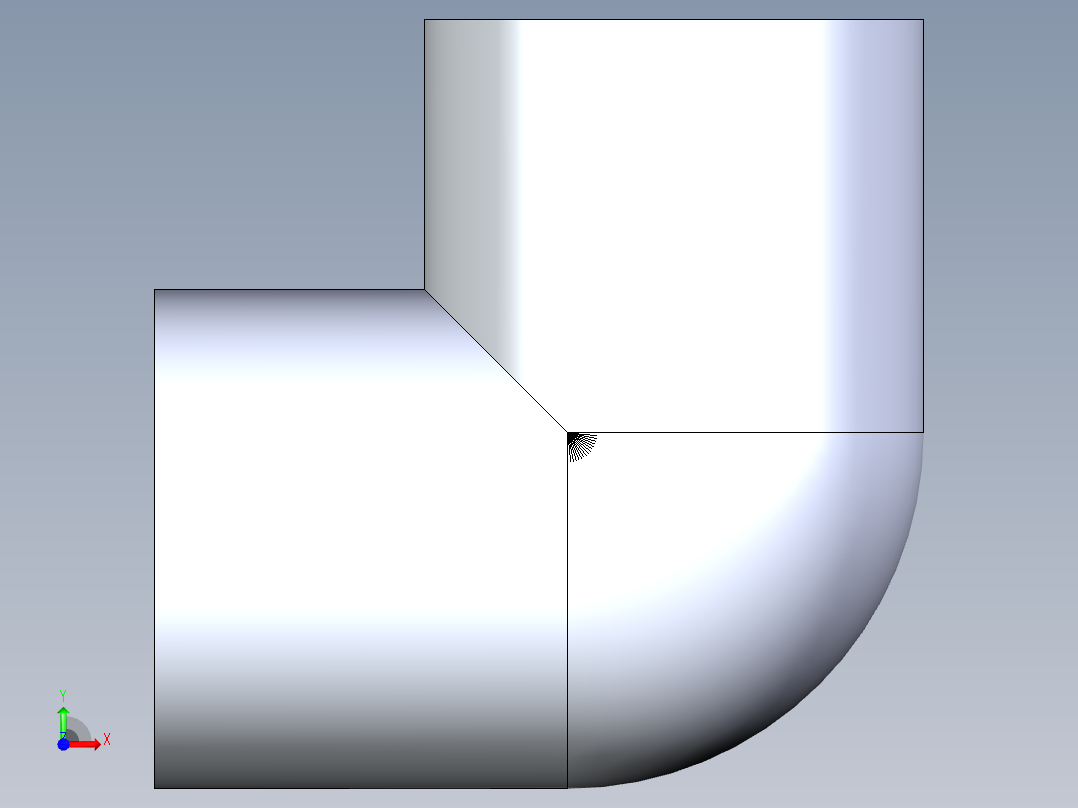 CPVC管件07-Sch80_90Elbow_FPTxFPT_9808-003_0.375in前视图