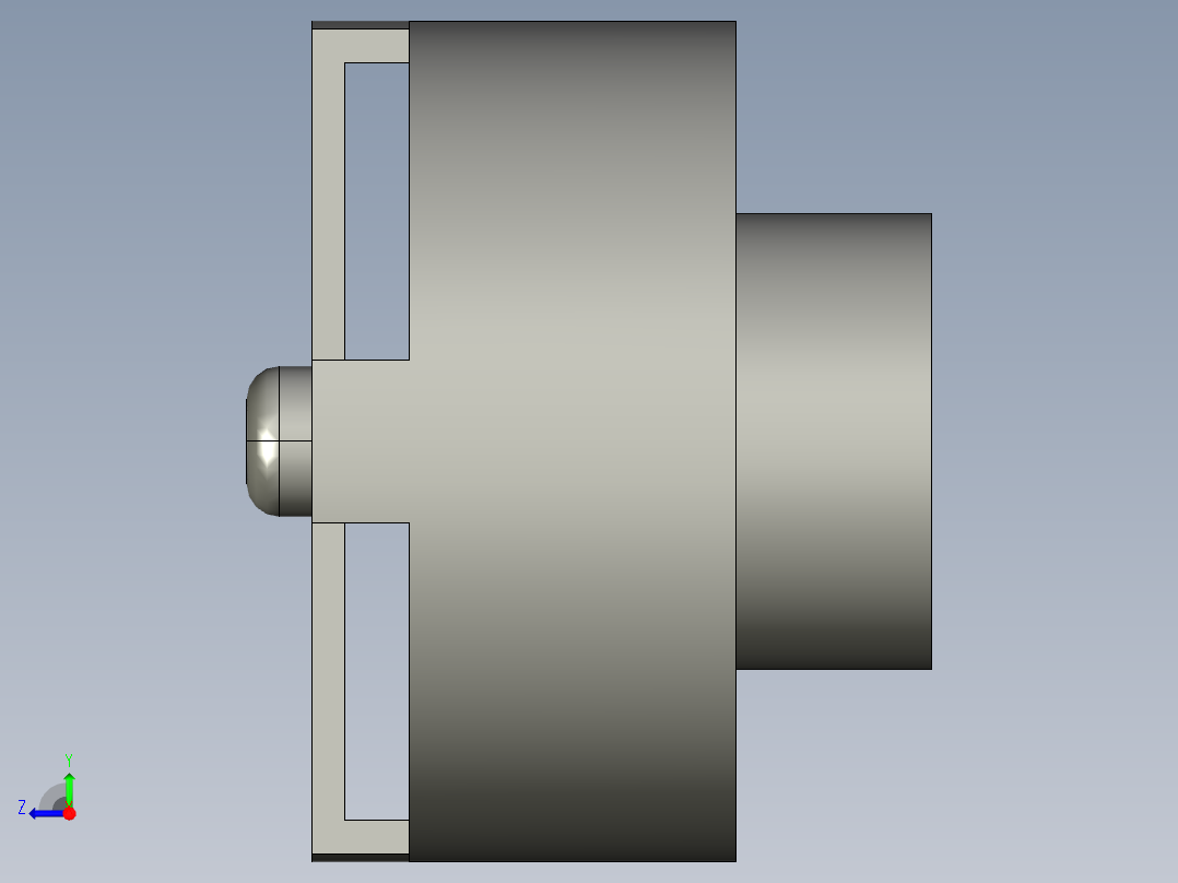 陆空两用侦查探测车右视图