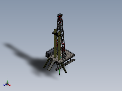 井架正等轴测缩略图