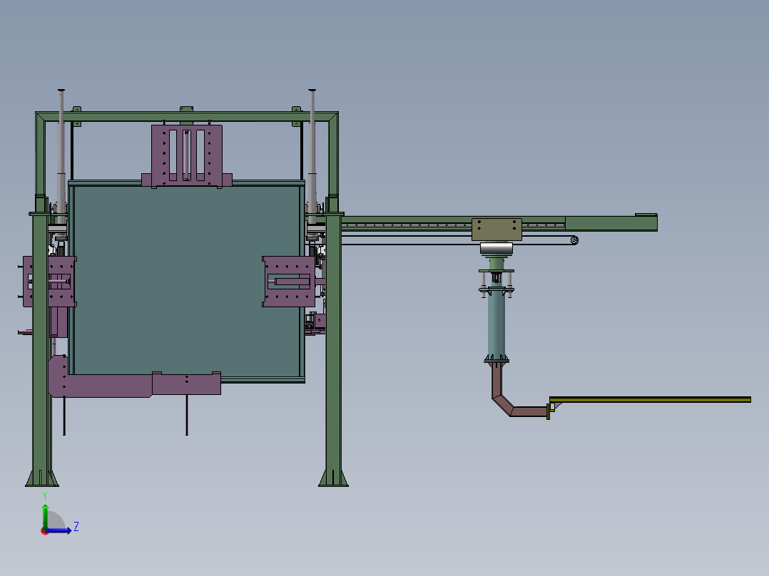 提升翻转机左视图