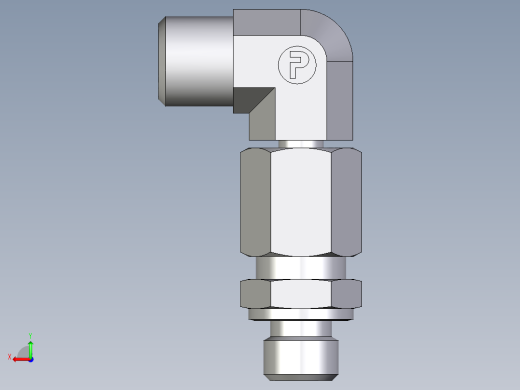 卡套式工业通用硬管接头EO_Assembled_adjustable_standpipe_elbow_EVW06LMOMD71后视缩略图