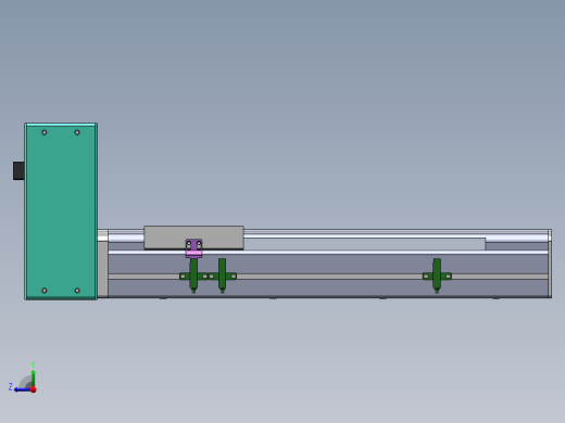 电动滑台模组STM100右上折模型右视缩略图