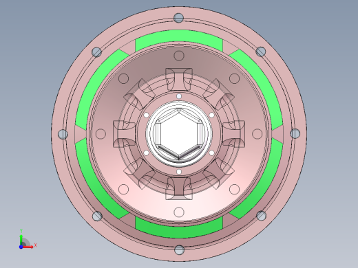 Q097-半自动牵引车（半挂）车桥结构设计【三维SolidWorks】前视缩略图