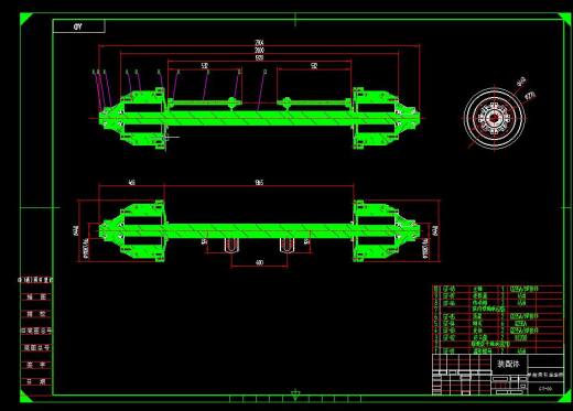 Q097-半自动牵引车（半挂）车桥结构设计【三维SolidWorks】缩略图
