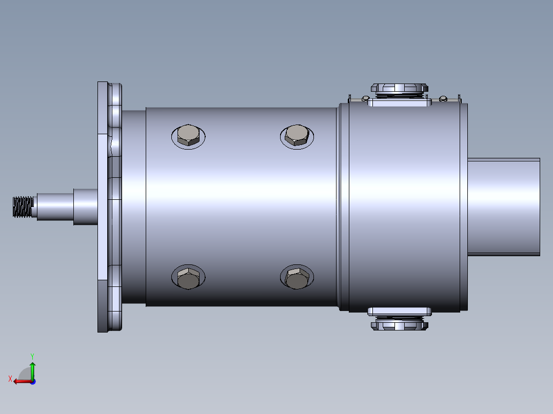24V发电机后视图