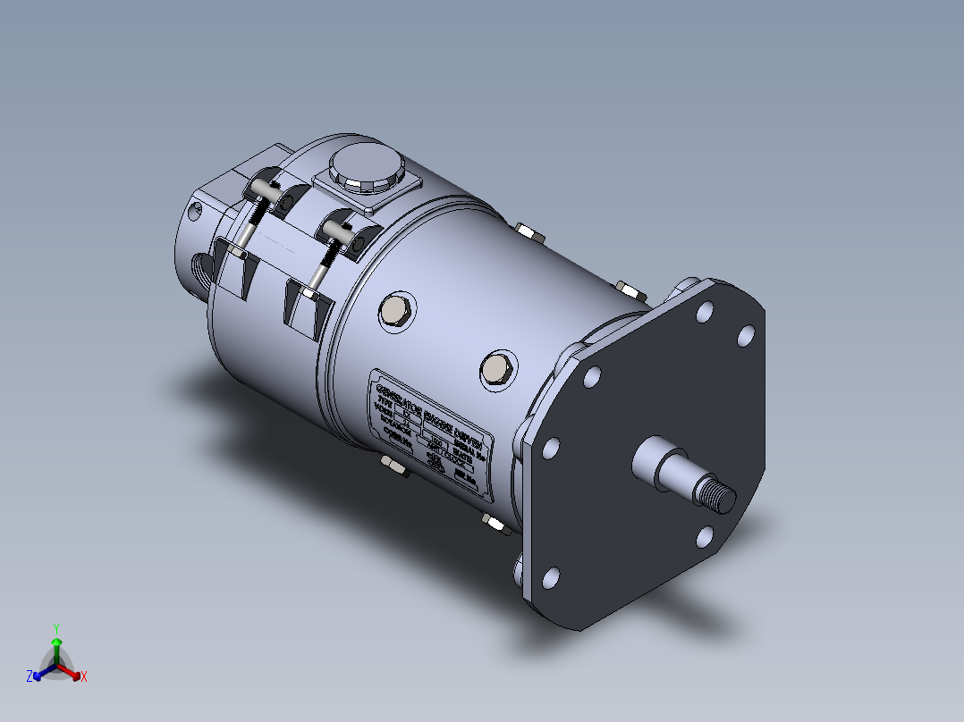 24V发电机正等轴测图