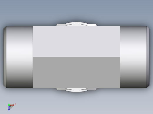 卡套式工业通用硬管接头EO_Adjustable_locknut_branch_tee_TEE22LM27x2OMDCF俯视缩略图