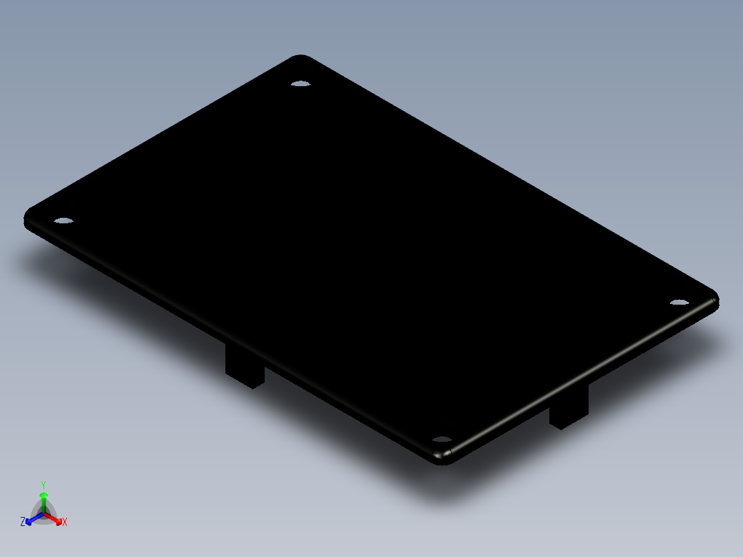 型材-KJN CABLE CONDUIT CAP 80X120 KJN511105正等轴测图