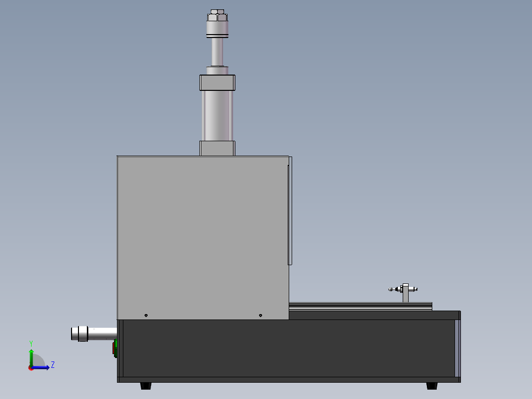 5pin针高温高压封口机（sw18可编辑+工程图）左视图
