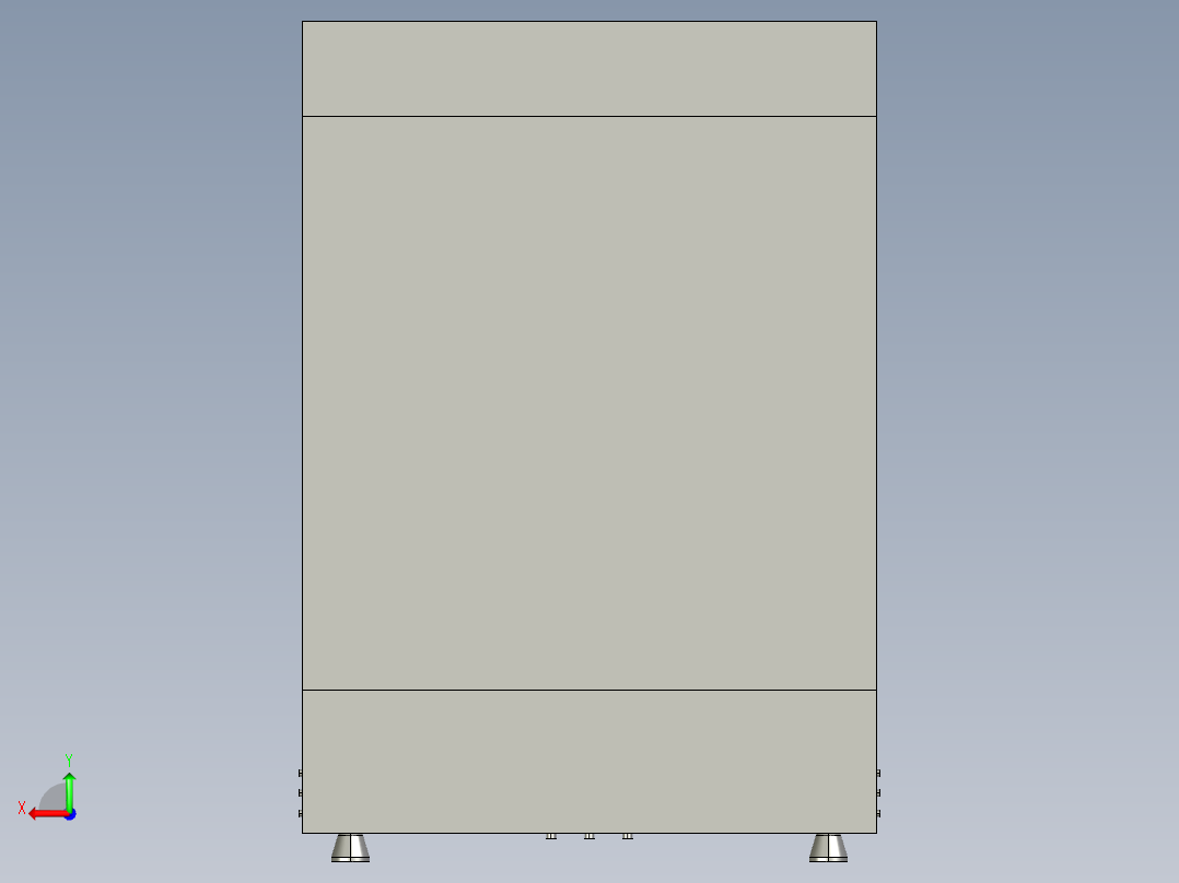 多功能家用自动洗碗机设计后视图