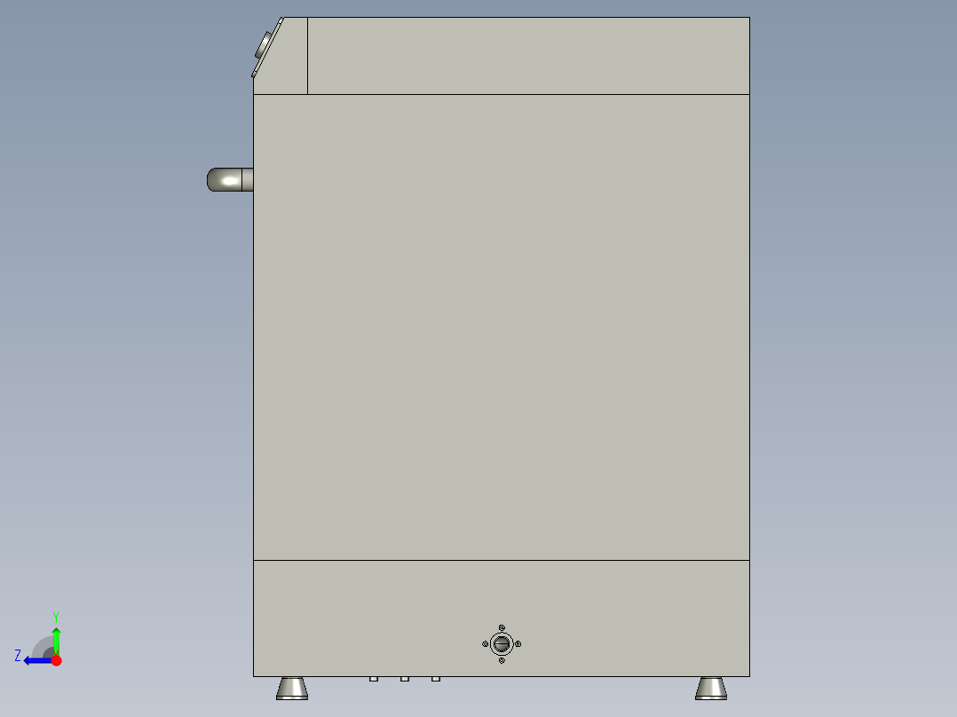 多功能家用自动洗碗机设计右视图