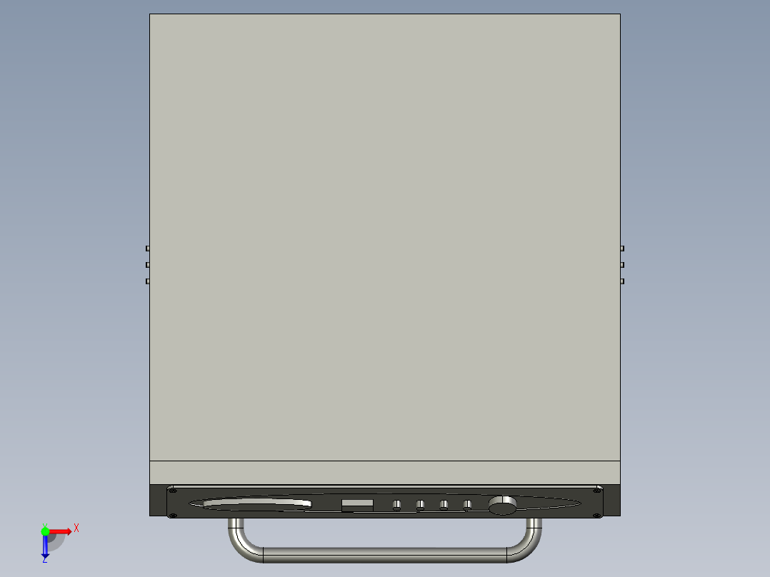 多功能家用自动洗碗机设计俯视图
