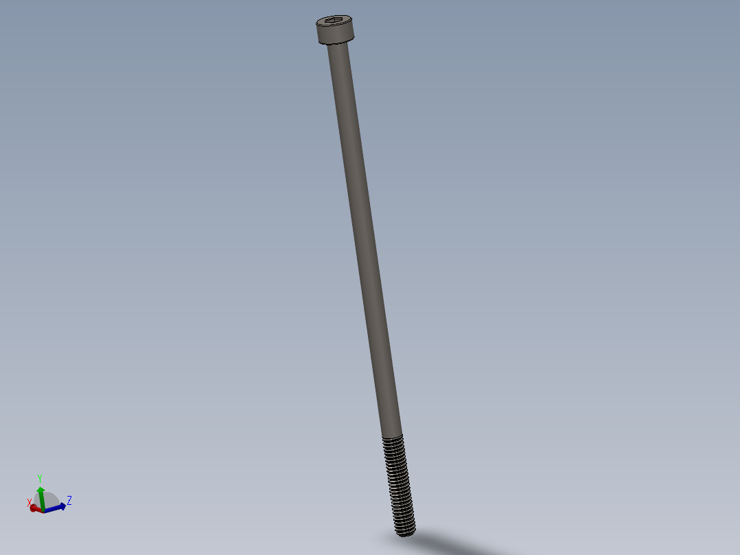 Screw_DIN_912_M4x100_A2.SLDPRT公制内六角螺钉主视图