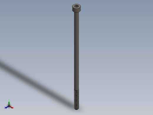 Screw_DIN_912_M4x100_A2.SLDPRT公制内六角螺钉正等轴测缩略图