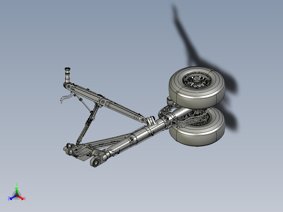 C919主起落架 1061075正等轴测图