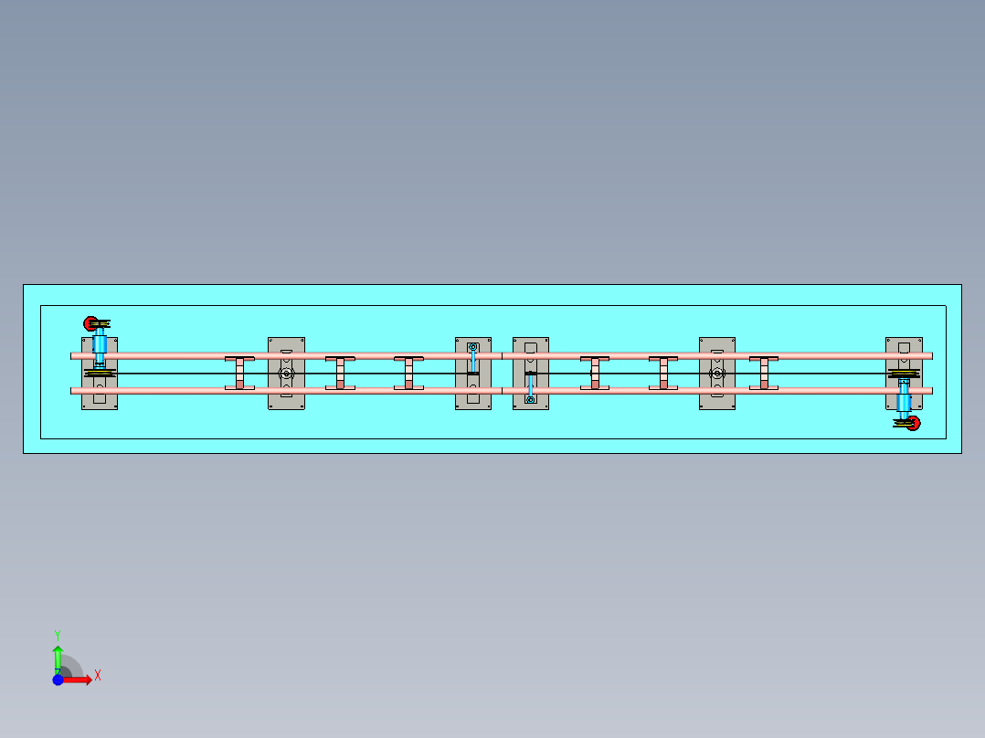 钢丝矫正器三维设计前视图