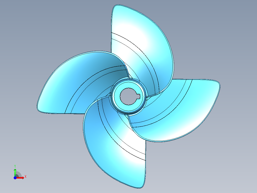 螺旋桨(14)前视图