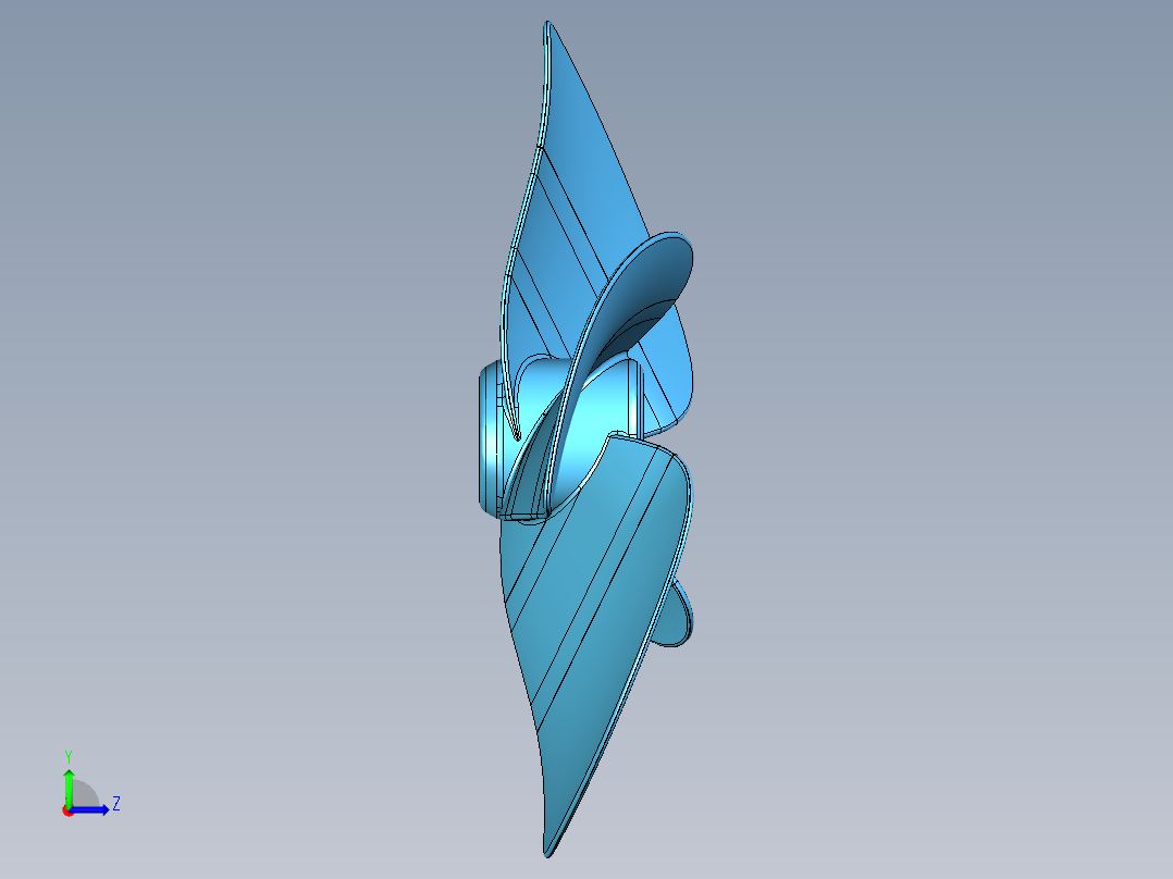 螺旋桨(14)左视图