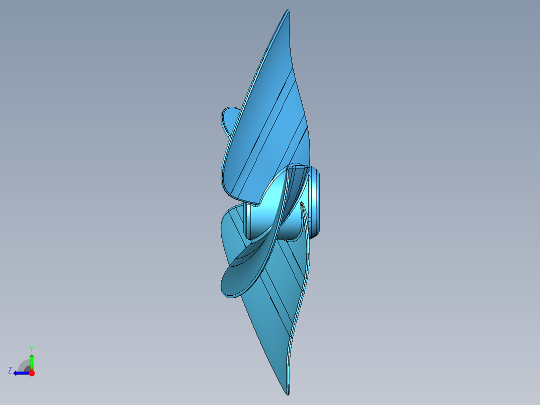 螺旋桨(14)右视图