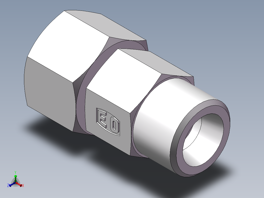 直通同径度接头、2D-18主视图