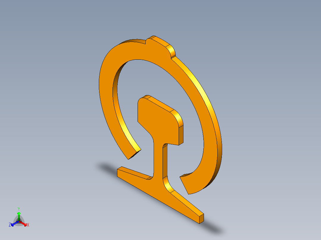 铁路路徽正等轴测图