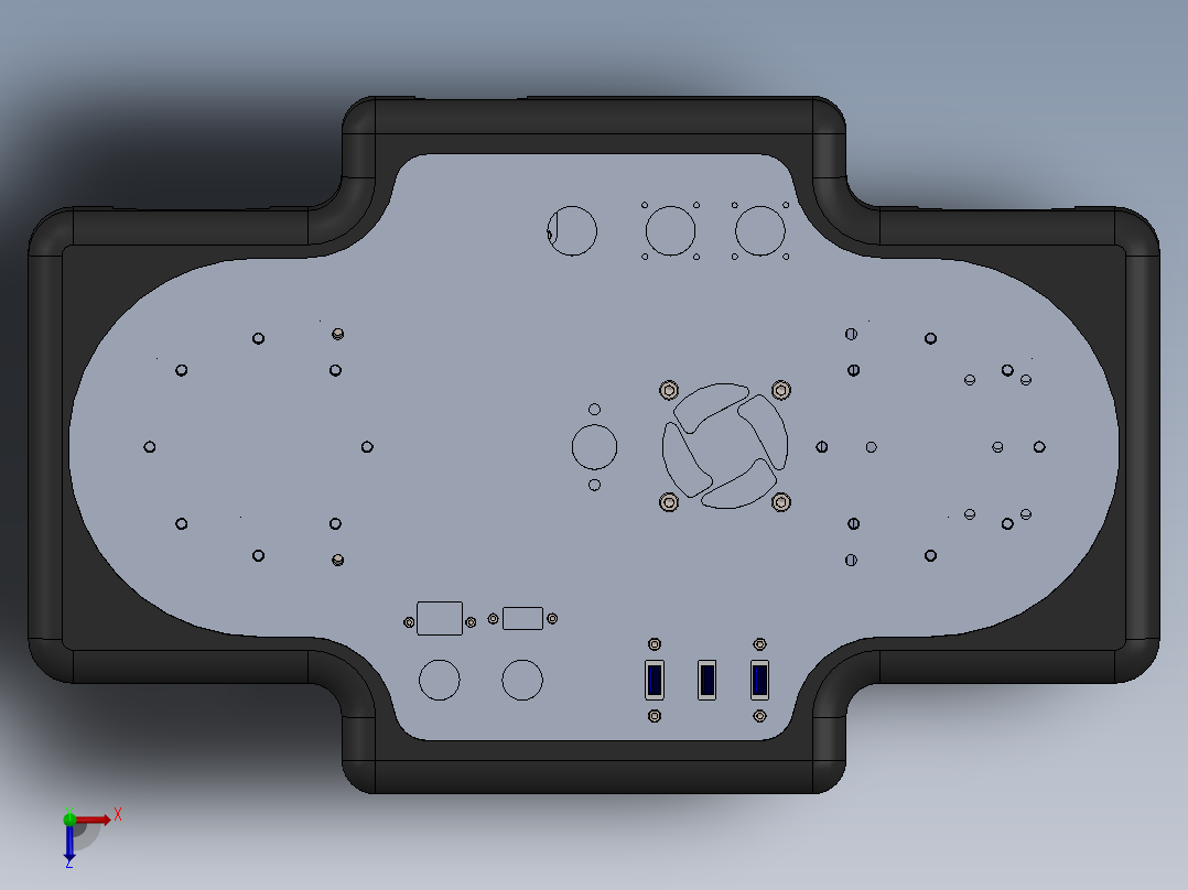 AGV小车、AGV(117)俯视图