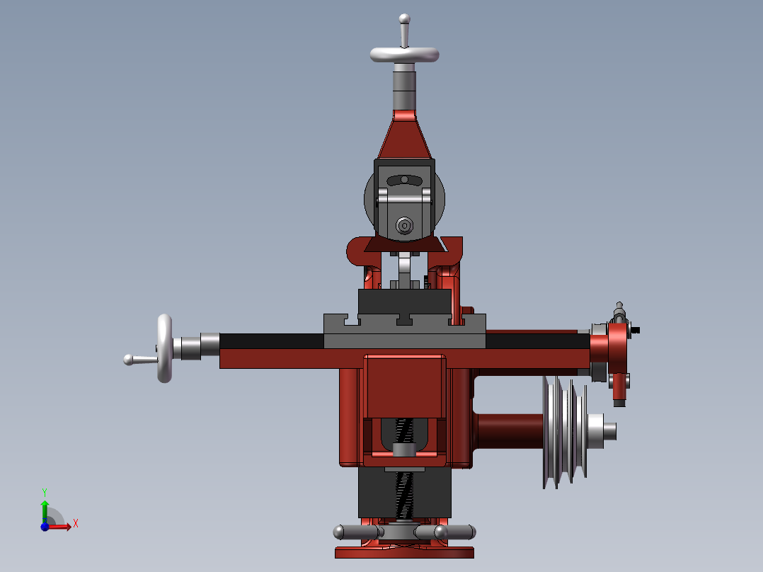 6英寸行程台车曲轴整形机前视图