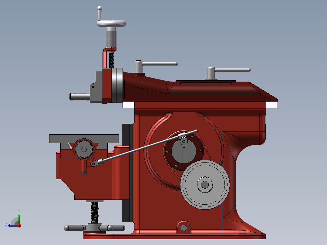 6英寸行程台车曲轴整形机右视图