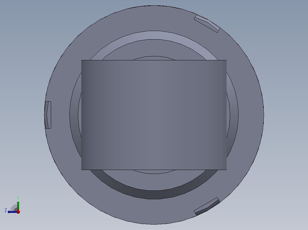 焊接式液压缸（带前端安装孔）110x55x925 mm右视图