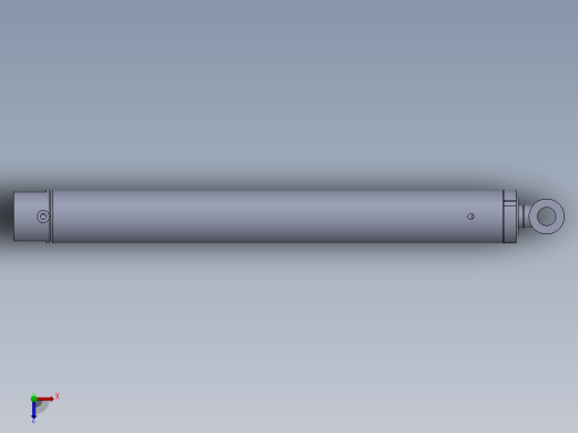 焊接式液压缸（带前端安装孔）110x55x925 mm俯视缩略图