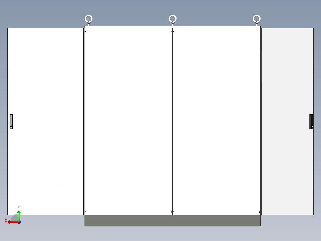 双柜组装变频器星三角双电源软启动控制柜后视图