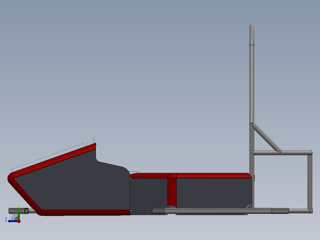 卡丁车 钢管车(54)右视图