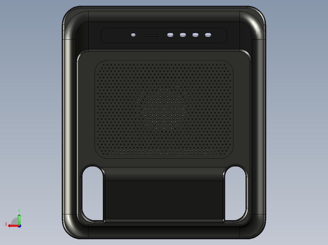 智能收款音箱后视图