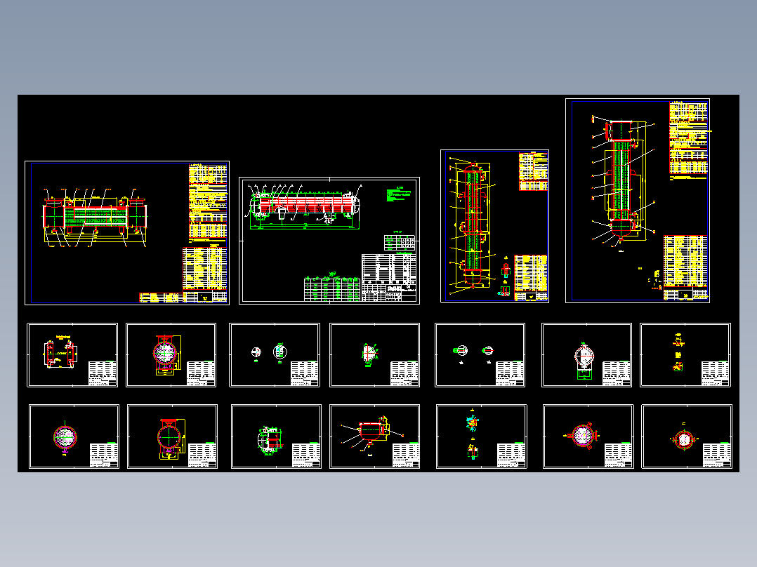 多种型号回收冷凝器