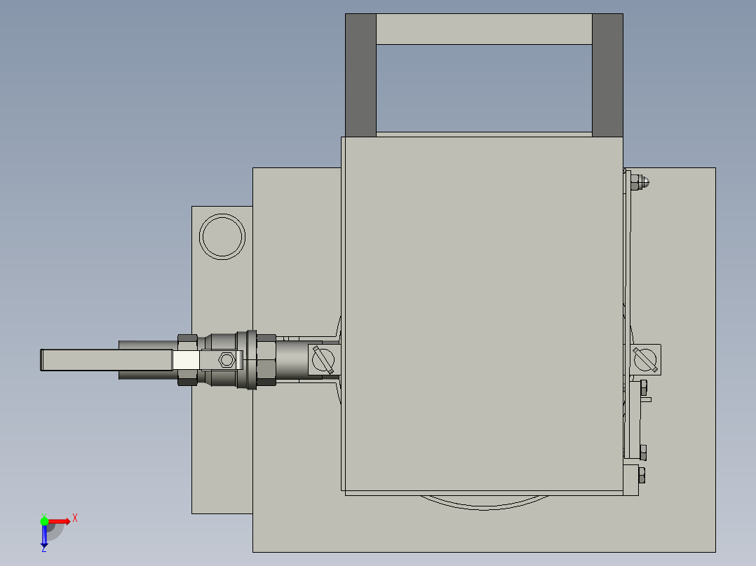 加热搅拌机设计俯视图
