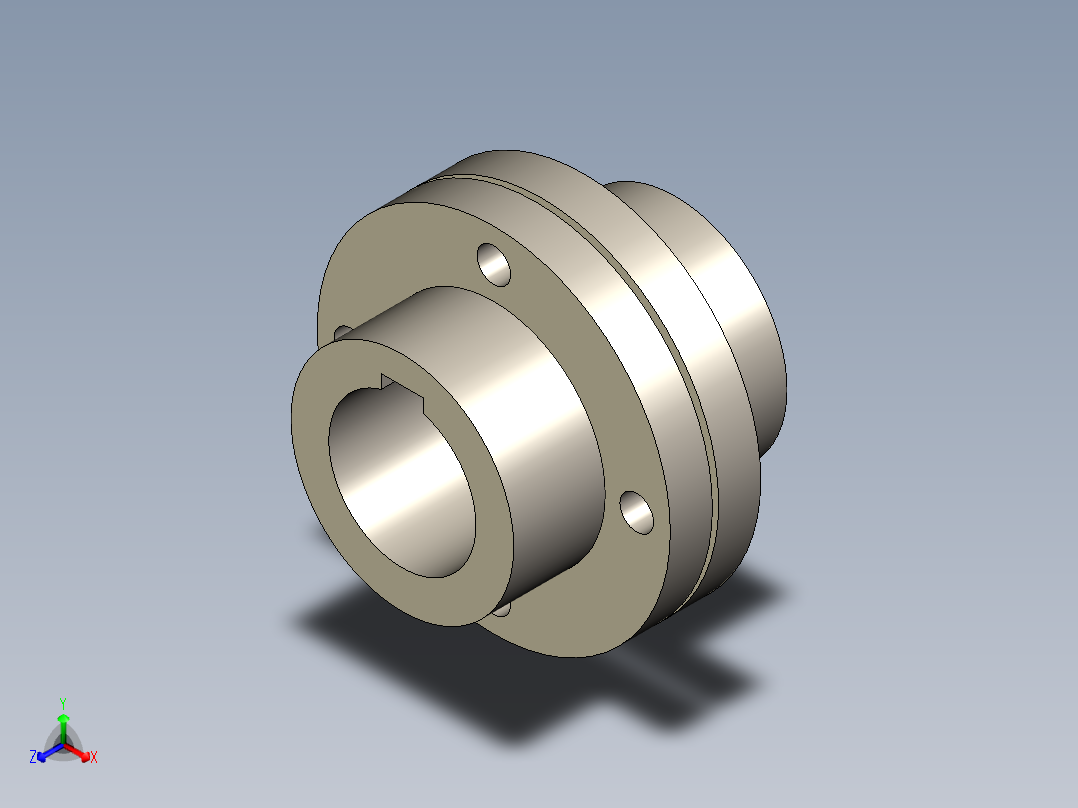 联轴器正等轴测图