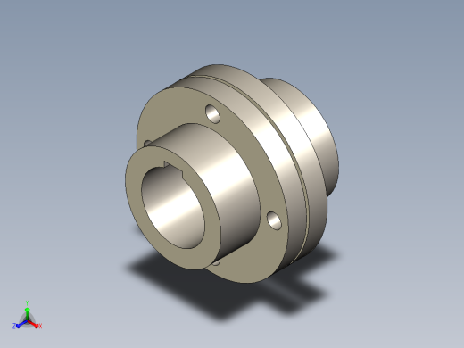 联轴器正等轴测缩略图